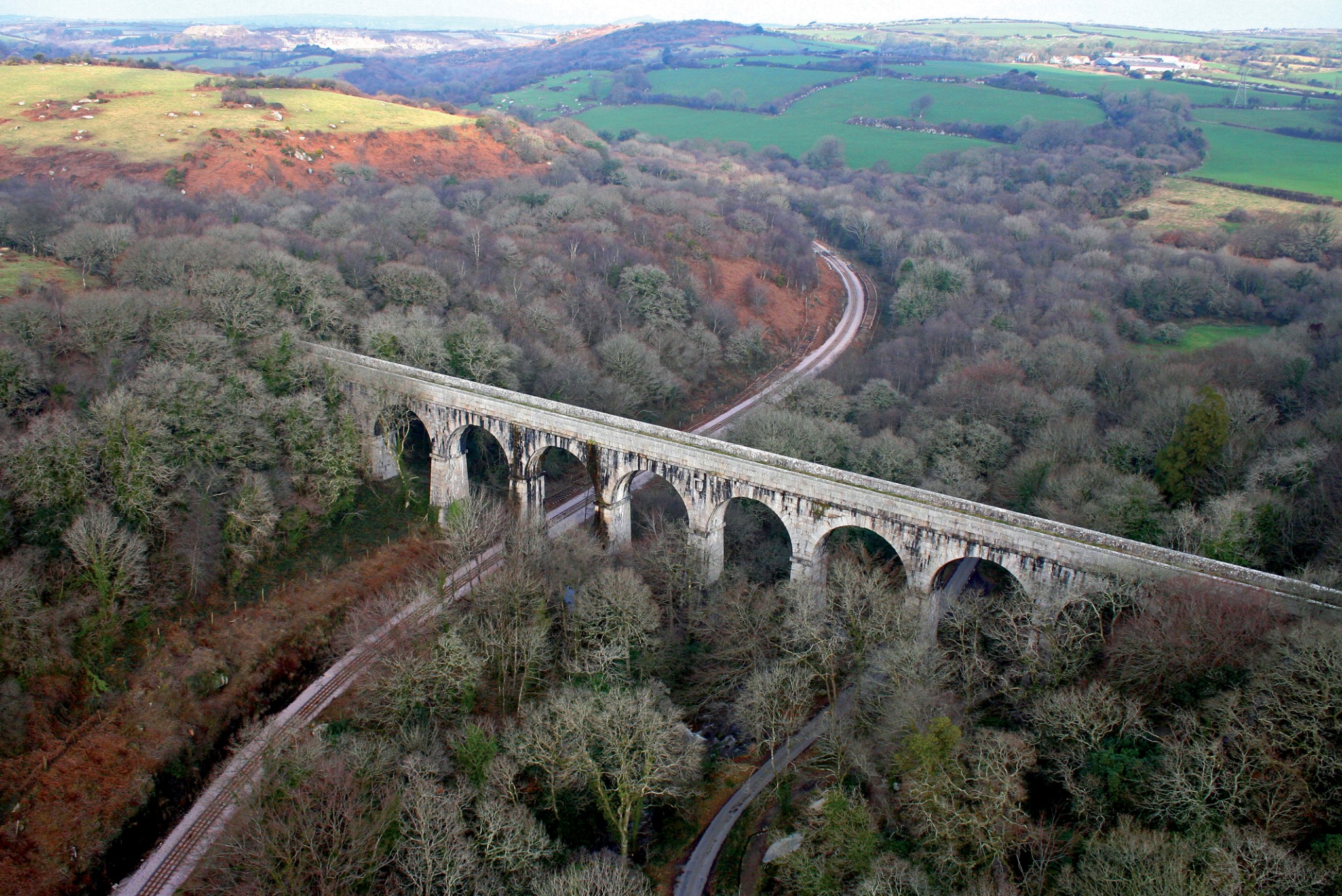 Luxulyan Valley, Treffry Viaduct Aerial